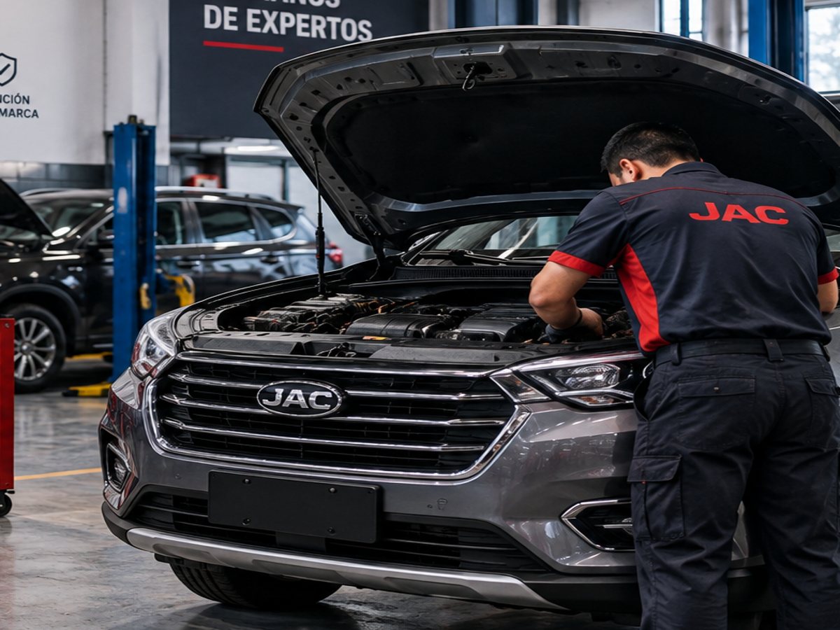 Mecánico realizando trabajo especializado